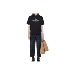 Kaos Pendek Balenciaga dengan Motif Gambar/Cetak, Cocok untuk Pria dan Wanita -BL-43