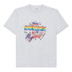 Kaos Pendek Balenciaga dengan Motif Gambar/Cetak, Cocok untuk Pria dan Wanita -BL-11