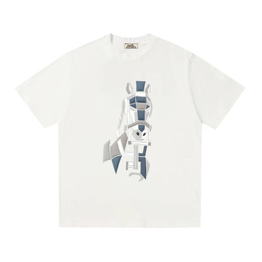 HERMES Kaos Logo Seri Huruf, Unisex '"COD '"  HE - 11
