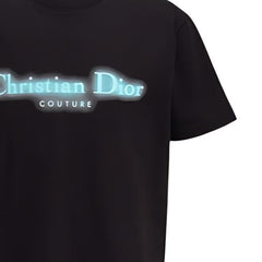 Kaos Pendek DIOR dengan Motif Gambar/Cetak, Cocok untuk Pria dan Wanita  -D-09