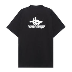 Kaos Pendek Balenciaga dengan Motif Gambar/Cetak, Cocok untuk Pria dan Wanita -BL-17