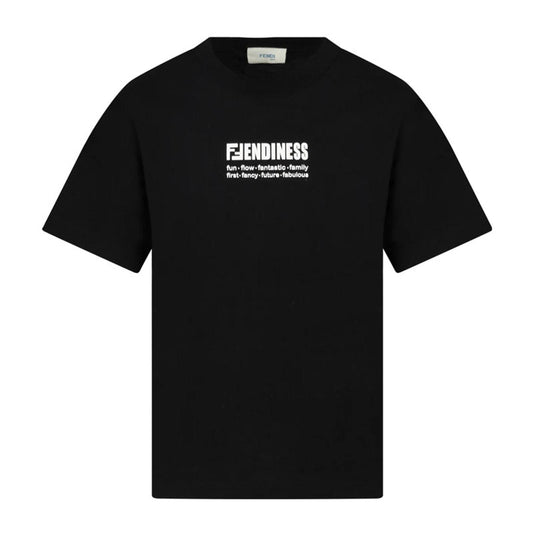 Kaos Pendek FENDI dengan Motif Gambar/Cetak, Cocok untuk Pria dan WanitaF-52