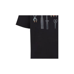 Kaos Pendek FENDI dengan Motif Gambar/Cetak, Cocok untuk Pria dan WanitaF-21