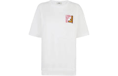 Kaos Pendek FENDI dengan Motif Gambar/Cetak, Cocok untuk Pria dan WanitaF-25